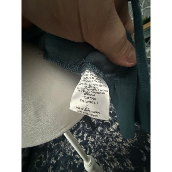 Wrangler Long Sleeve Knit Ruched Drawstring Top - Picture 2 of 5